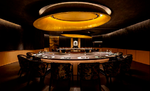 香港“铁板烧之神”餐厅灯光设计