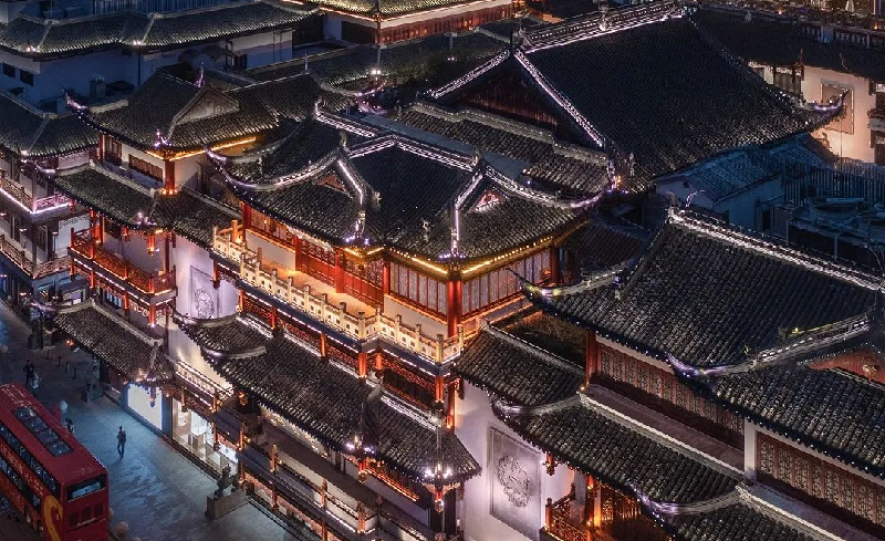 上海豫园整体楼宇灯光设计案例分享