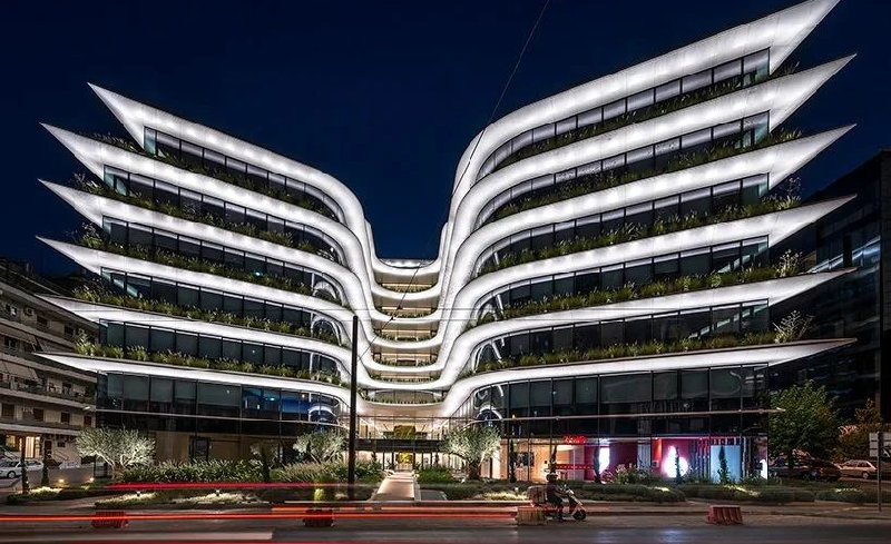 雅典ORBIT新办公大楼照明设计