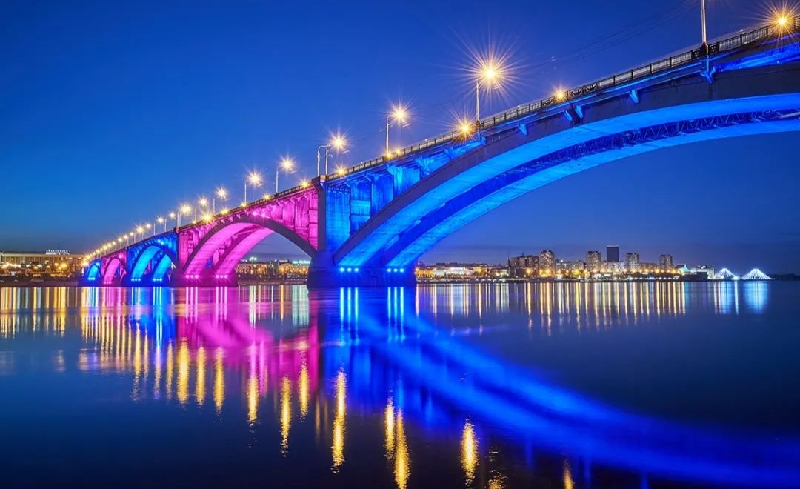 克拉斯诺亚尔斯克公共桥照明工程案例赏析